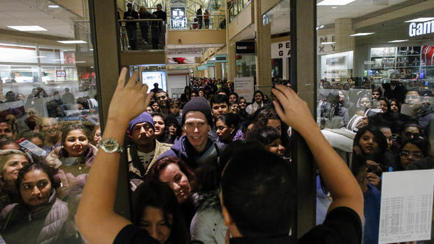 Black Friday crowds fill the stores 