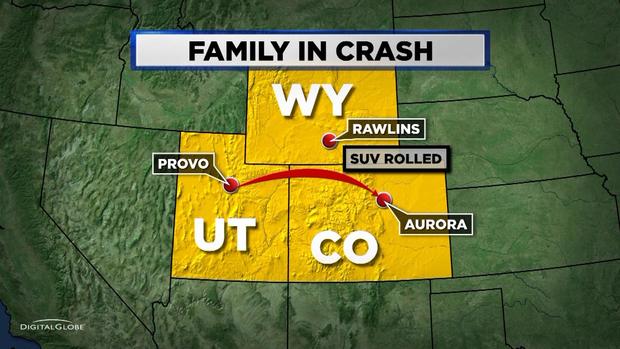 FAMILY IN CRASH map 