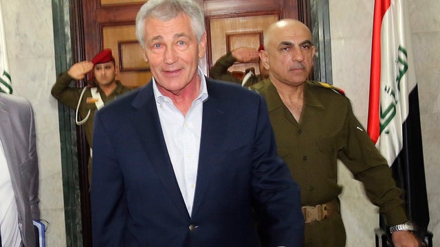 U.S. Defense Secretary Chuck Hagel in Baghdad 