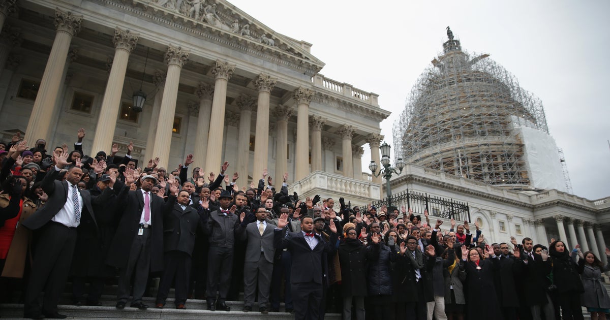 Congressional staffers walk out to protest killings by police - CBS News