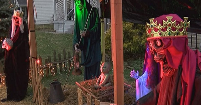 RIP for man's "zombie Nativity" scene in Ohio CBS News