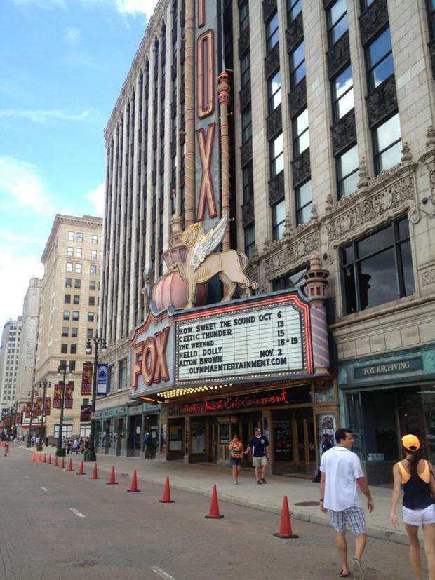 The Fox Theatre in Detroit is just one of the many sights along Woodward on the Cupid's Undie Run route! (Credit, Michael Ferro) 