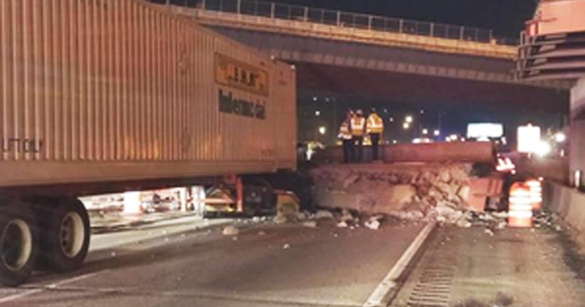 Police: 1 Dead, 1 Injured In Highway Overpass Collapse - CBS News