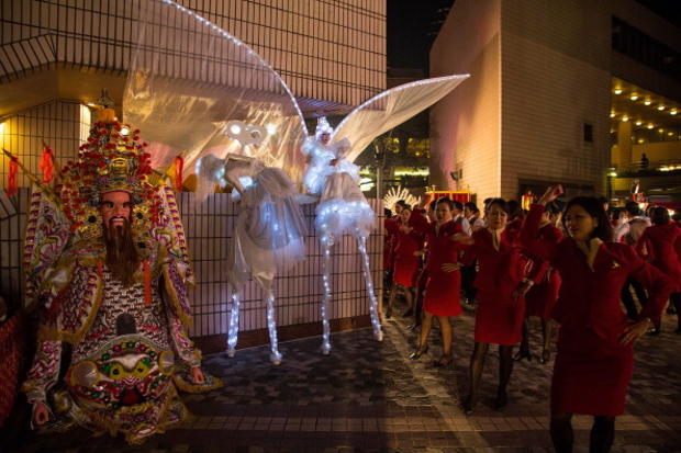 Chinese New Year Celebrated In Hong Kong 