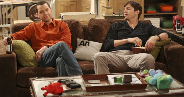 Ashton Kutcher, Jon Cryer get serious (kind of) about 