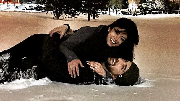 ​Nicole Johnson and Michael Phelps 