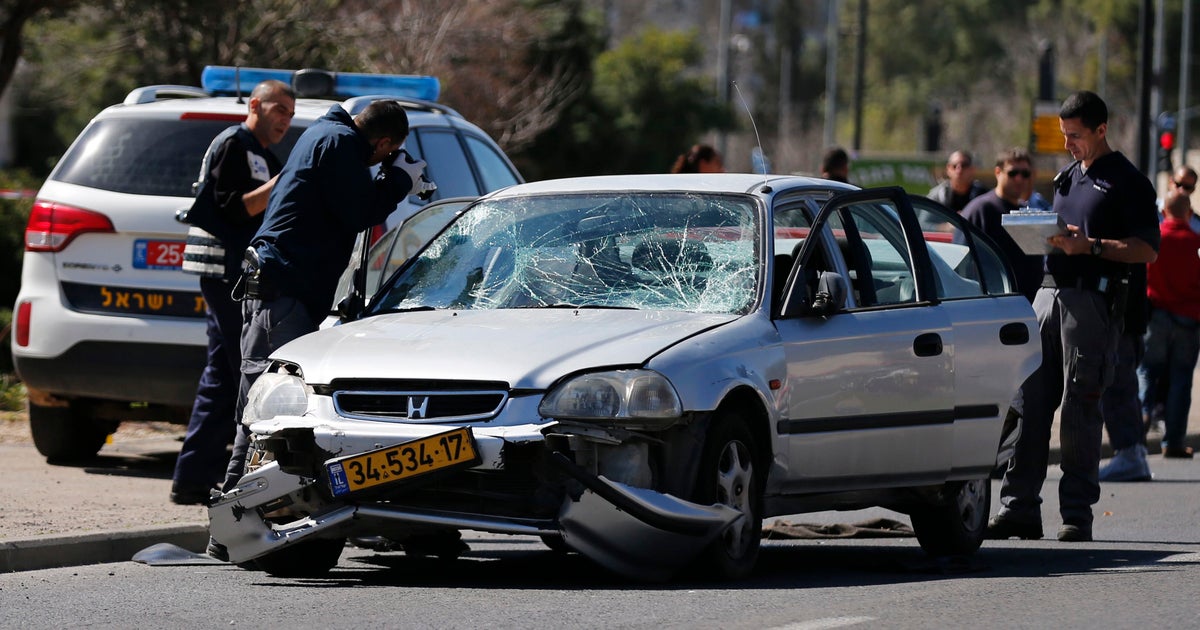 Israel police say Palestinian man rams car into crowd near Jerusalem ...