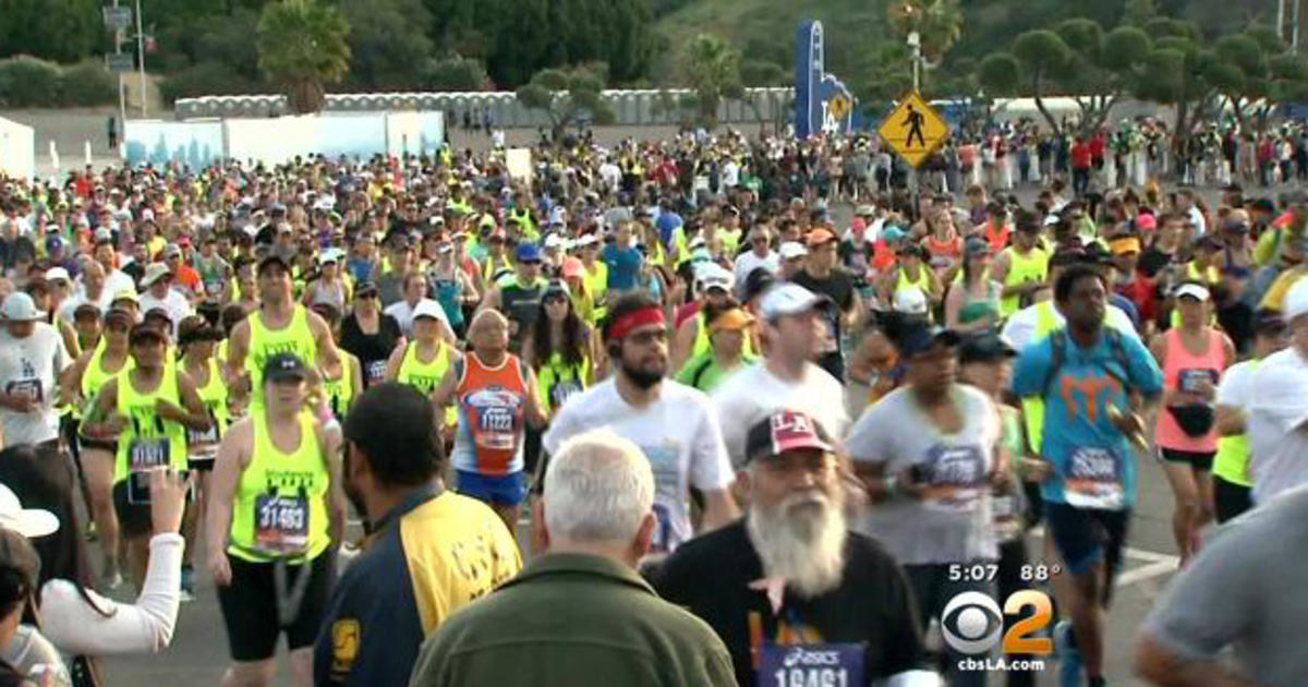 LA Marathon Runners Endure High Heat En Route To Santa Monica Finish
