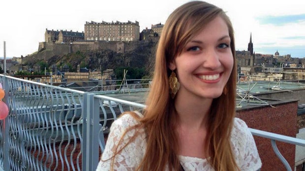 ​Emily Selke, a recent graduate of Drexel University in Philadelphia, is seen in a photo posted to the Facebook page of her sorority at Drexel, Gamma Sigma Sigma. 