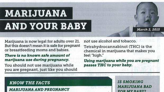 Marijuana Pregnancy Warning 