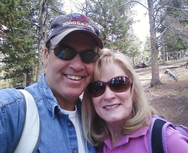 Harold and Toni Henthorn the day of her fatal hike 