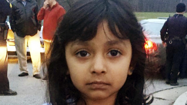 A 3-year-old girl named Aliya who was found by a passer-by near a forest preserve in Prospect Heights, Illinois, is seen April 7, 2015, in a photo provided by the Cook County Sheriff's Department. 