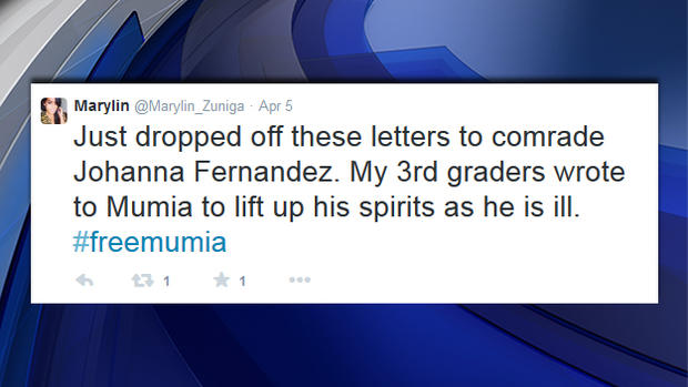 Free Mumia Tweet 