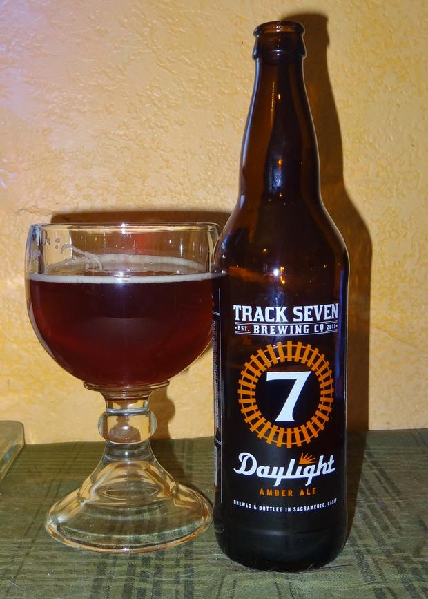 Track 7 beer bottle and glass 