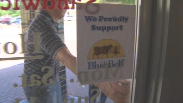 we support blue bell sign 