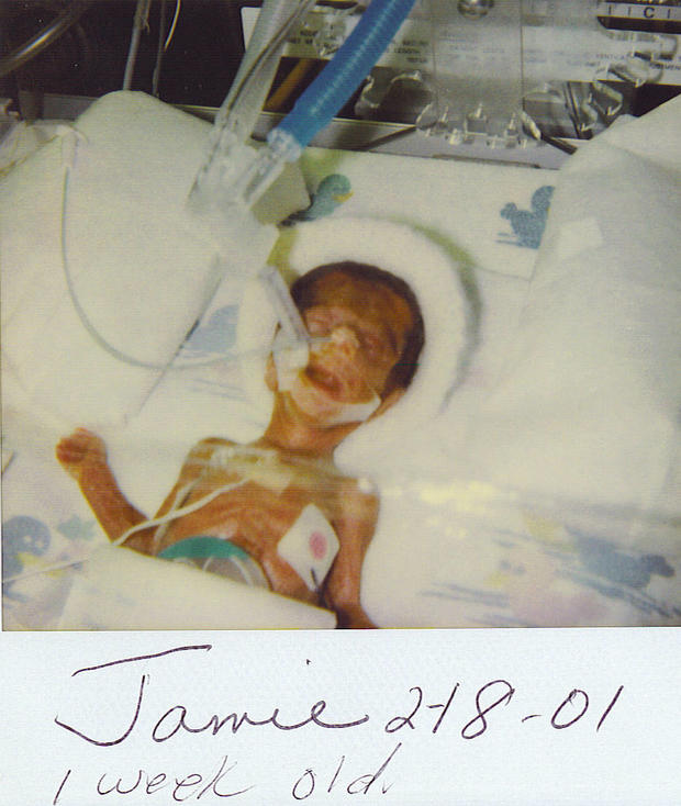 1-week-old Jamie Romano 
