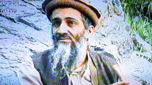 Still image from videotape aired on Al-Jazeerah station in September 2003 shows Osama Bin Laden in an unspecified location 