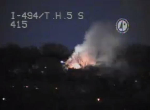 Eagan House Fire From Traffic Cam 