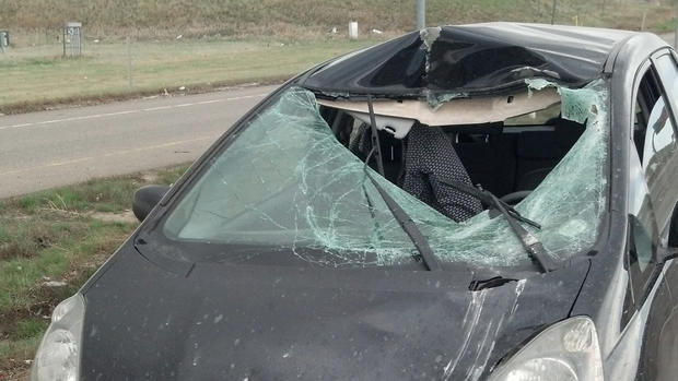I-25 crash windshield 