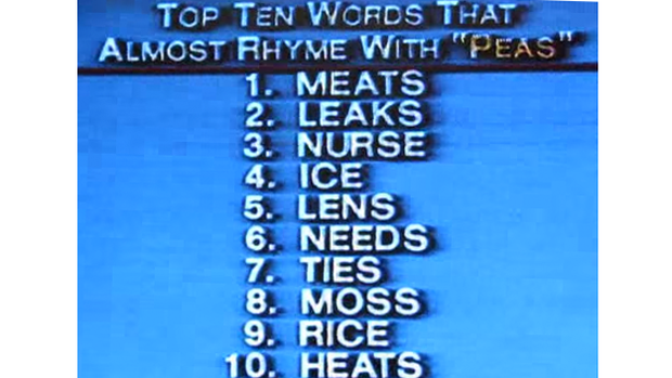 Letterman's First Top Ten 