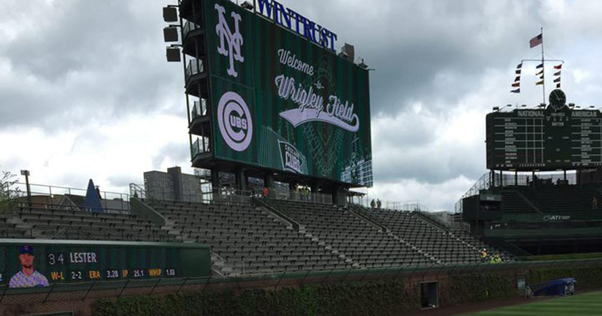 New Look Bleachers In Left, Center Field Debut At Wrigley Field - CBS  Chicago