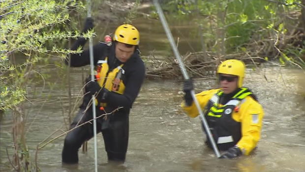 rescue swimmers search boulder creek for missing tuber 