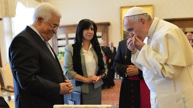 ​Pope Francis Mahmud Abbas 