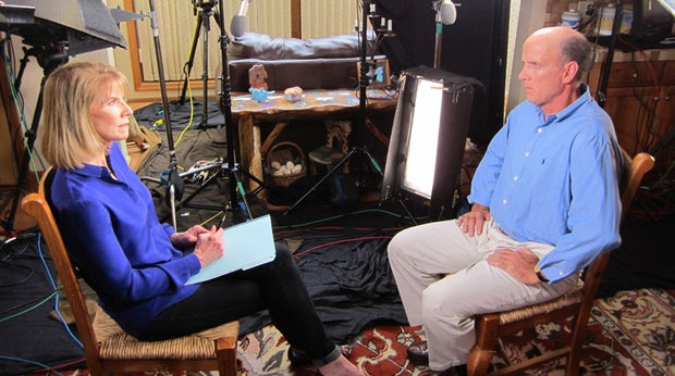 "48 Hours" correspondent Erin Moriarty and Cal Harris