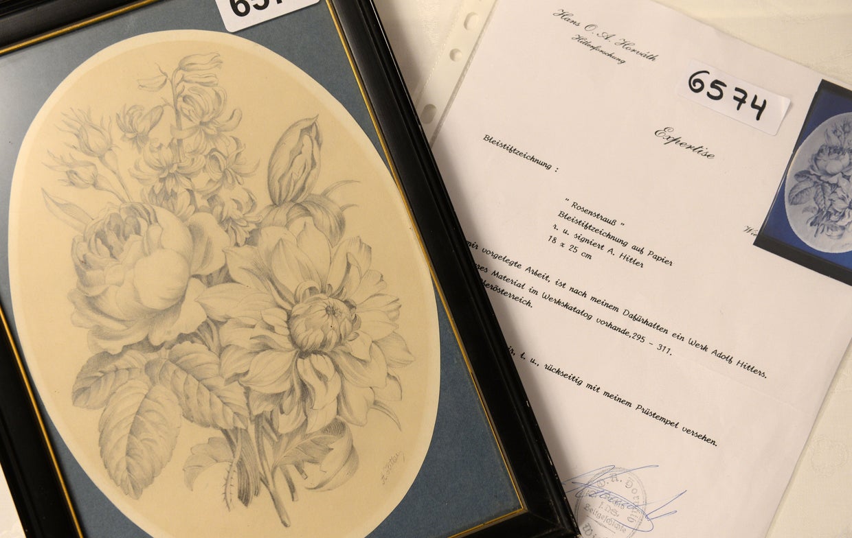 Nazi leader Adolf Hitler's art sell for nearly 450,000 at auction in
