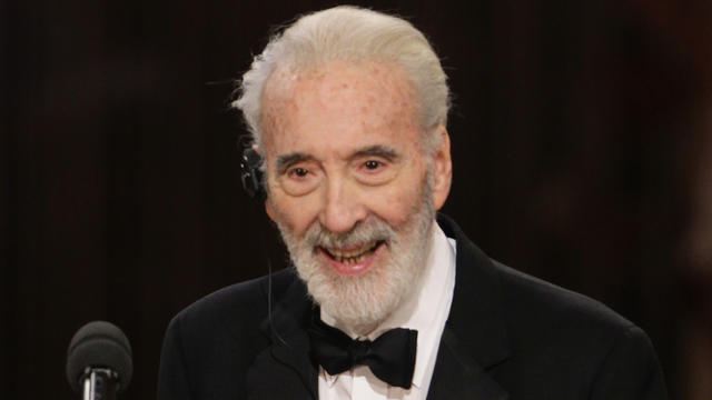 Sir Christopher Lee attends the Semper Opera ball Jan. 14, 2011, in Dresden, Germany. 