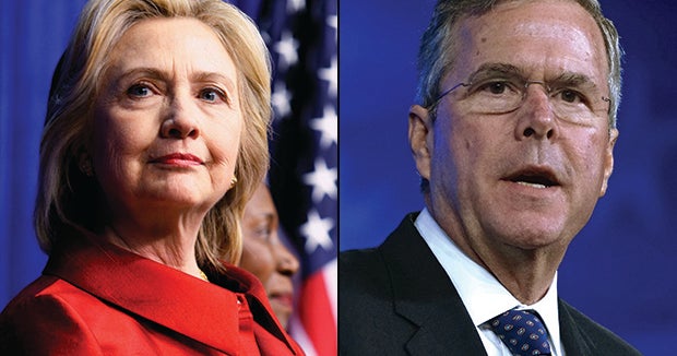 Polls show gains for Clinton, slowing support for Bush - CBS News