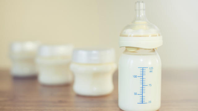 baby bottle, milk 