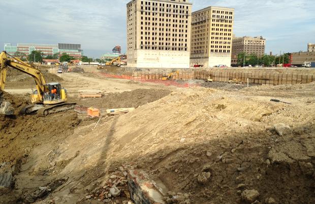 Detroit Red Wings Arena Excavation 