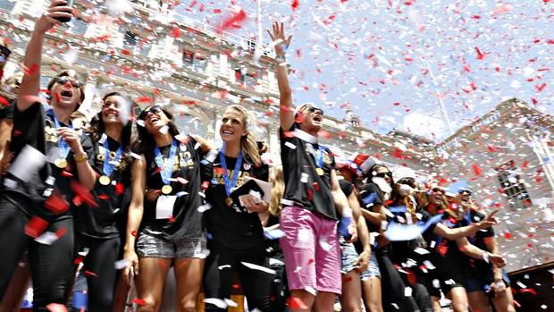 Team USA parades NYC's "Canyon of Heroes" 