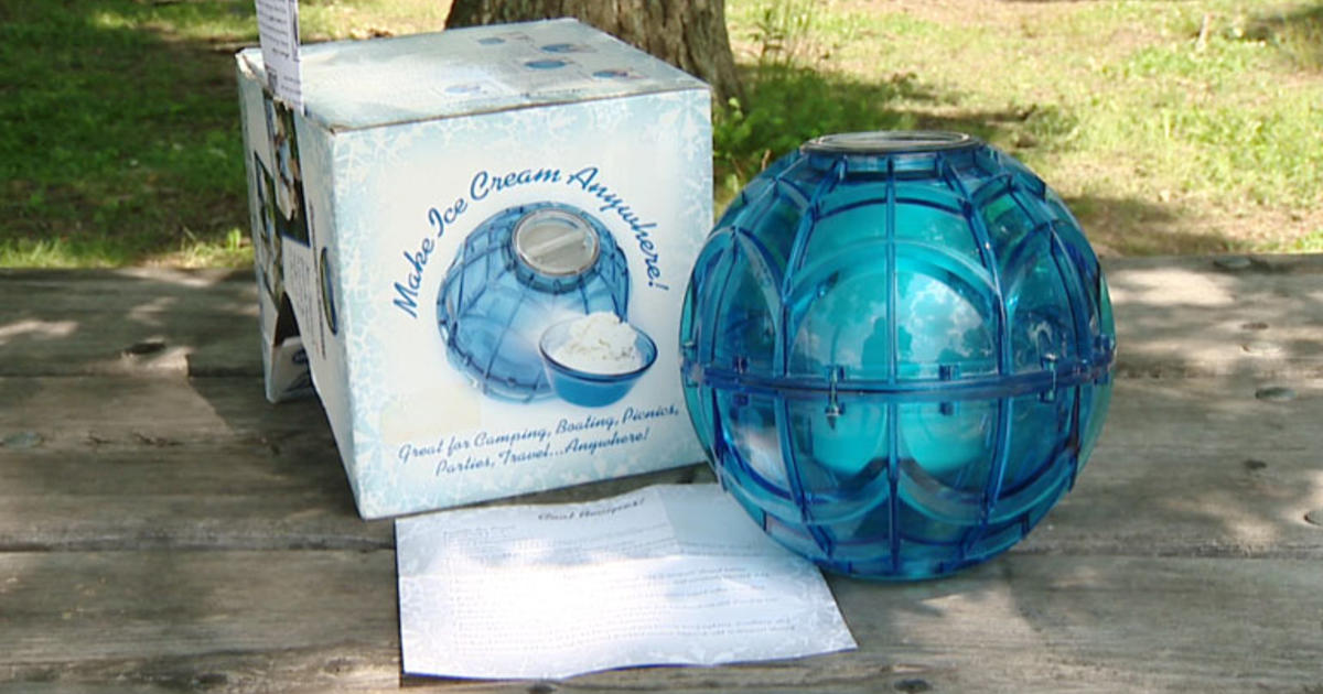 Ice Cream Maker Original Blue Pint Ball Play and Freeze With Wrench & Papers