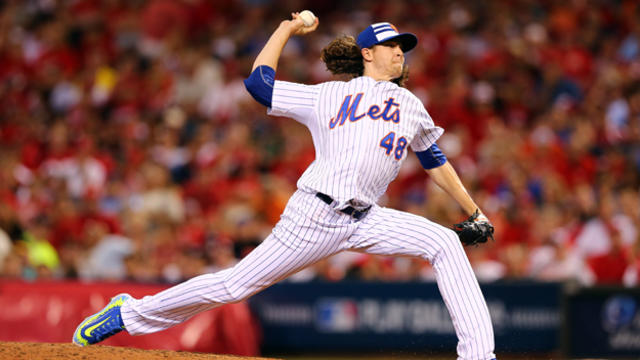 New York Mets starters (L-R) Matt Harvey, Noah Syndergaard, and