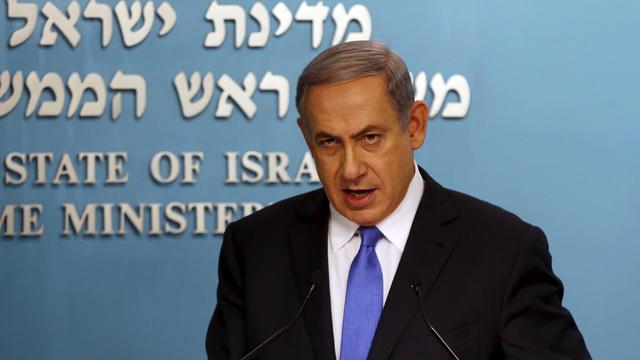 Israel's Prime Minister Benjamin Netanyahu speaks during a news conference in Jerusalem 