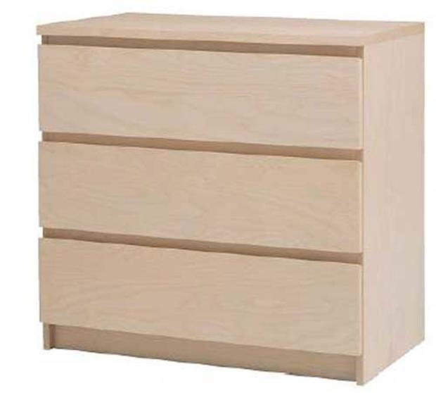 malm 3-drawer chest 