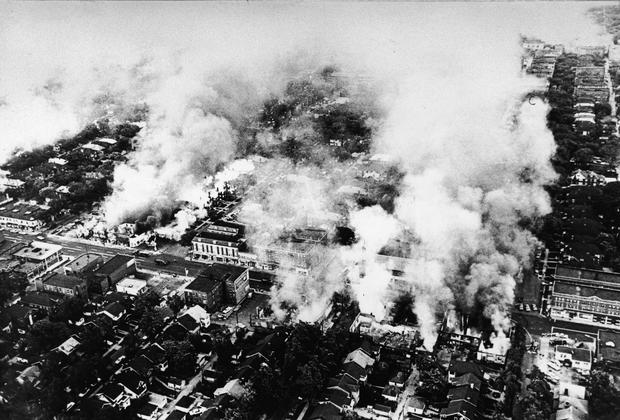 Detroit Burns During Riots 