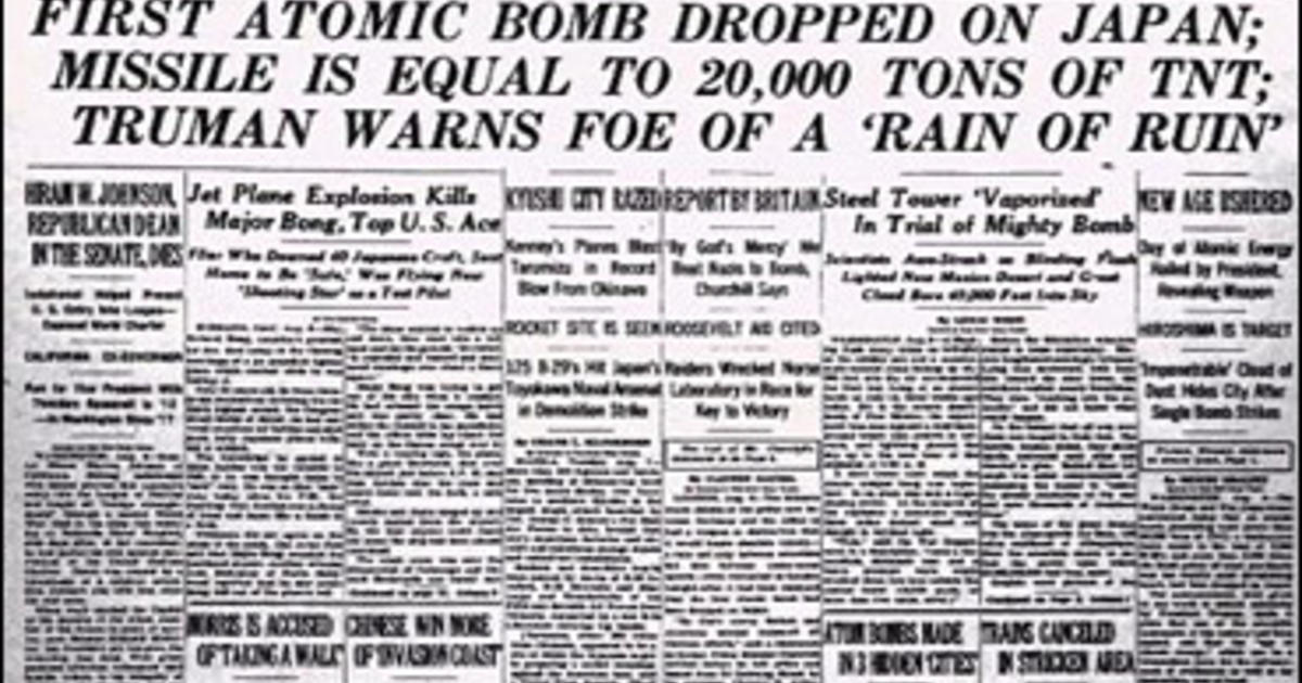A look back: The atomic bombings of Hiroshima and Nagasaki