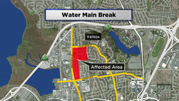 Vallejo Water Main Break 
