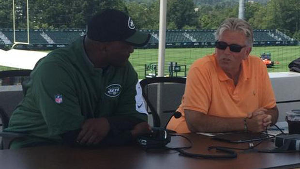 Jets head coach Todd Bowles with Mike Francesa 