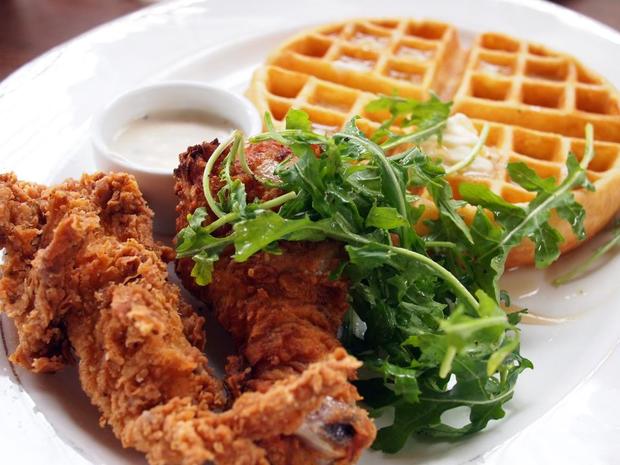 Chicken Waffles - The Tasting Kitchen 