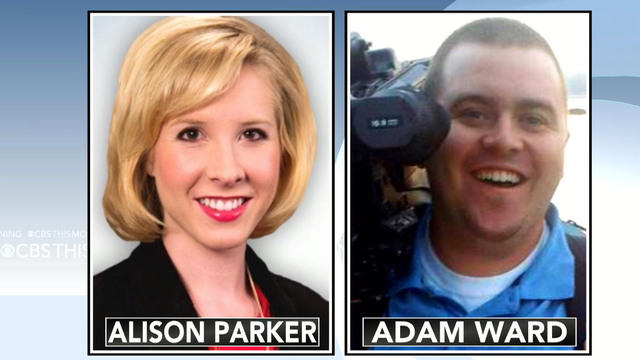 ​Alison Parker and Adam Ward of CBS Roanoke affiliate WDBJ-TV 