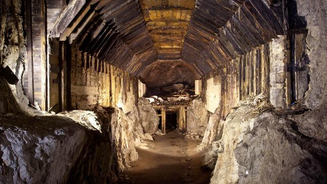 This file photo from March 2012 shows a part of a subterranean system built by Nazi Germany in what is today Gluszyca-Osowka, Poland. 