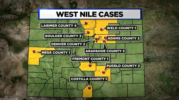 WEST NILE CASES map1 