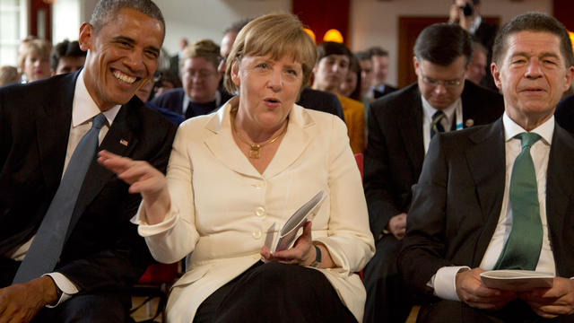 Angela Merkel Joachim Sauer Barack Obama 