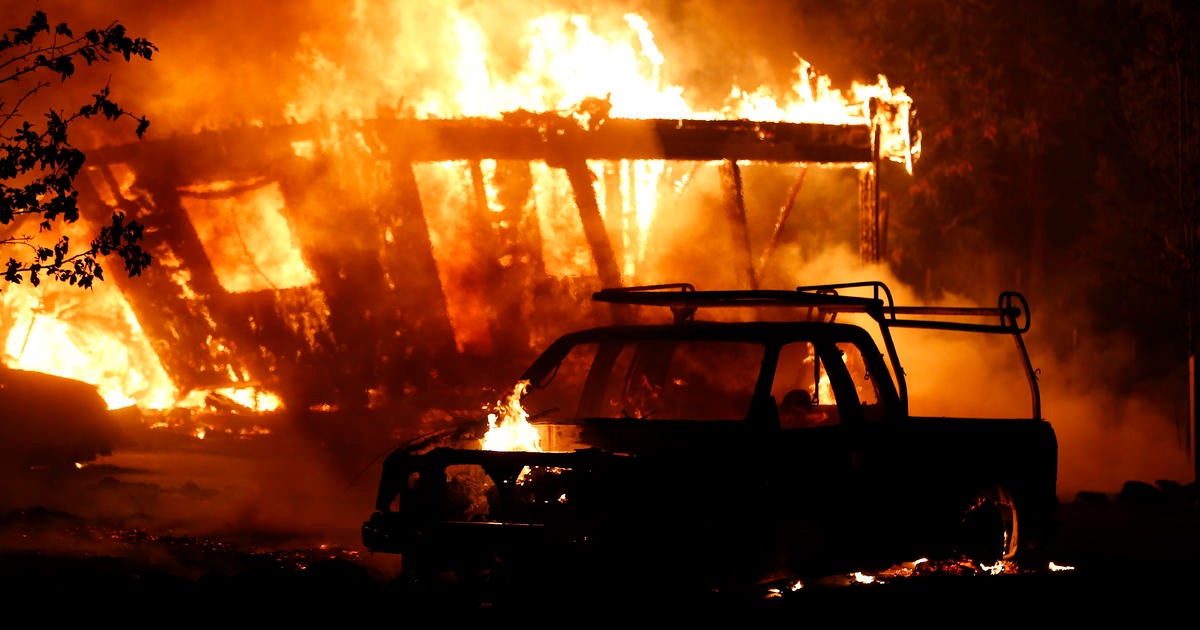 California wildfire becoming historic homes destroyer - CBS News