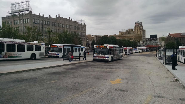 Busses at 69th Street 
