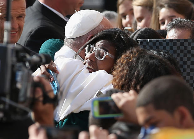 Pope Francis Visits Our Lady Queen Of Angels School 